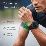 Titan Crest 2.0 Smart Watch | AMOLED Display With Functional Crown | Black