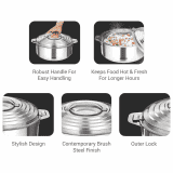 Milton Galaxia Stainless Steel Casserole | 3500 ml