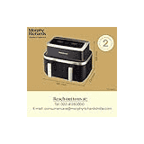 Morphy Richards Duo Crisp Air fryer | 2500 W | 9 L | 510063