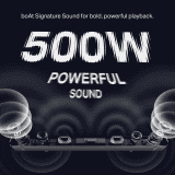 boAT Aavante Prime Beat Soundbar with Wired Subwoofer | Dolby 5.1 Channel | 500 W | Premium Black