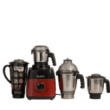 Sujata 1000W Mixer Grinder | 3 Jars steel & 1 Jar Glass | Red & Black | MG03