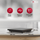 Hafele Magnechef Induction Cooktop | 2100W | Black