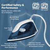 Havells Glace Plus Dry Iron | 1000 Watts | Stainless Steel | Blue