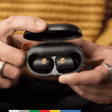 Skullcandy Sesh ANC Active in Ear Wireless Earbuds | 4 Mic Digital ANC | Black Orange
