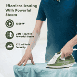 Havells Glaze Steam Iron | 1250 Watts | Military Green