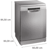 Bosch 15 Place Series 6 Dishwasher | Silver | SMS6HMI00I