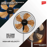 Impex Metadio 18 PF Gold Pedestal Fan  | 450 mm