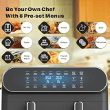 Havells Prolife Delicia Digital Air Fryer | 10.5 L | 1700 W | 8 Auto Pre-set Menu | Black