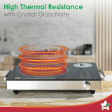Wonderchef Easy Cook Infrared Induction Cooktop | LED Digital Panel | Smart Touch Buttons | 2200 W