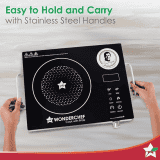 Wonderchef Easy Cook Infrared Induction Cooktop | LED Digital Panel | Smart Touch Buttons | 2200 W