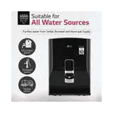 LG RO Water Purifier | 8 L | Solid Black | WW132NF BBKQEIL
