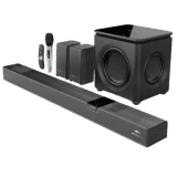 Zebronics Juke Bar Wireless Subwoofer & Satellite Bluetooth Soundbar | 1100 W | Black