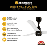 Atomberg Renesa Halo Smart BLDC Ceiling Fan | 900mm | 5 star | White & Black