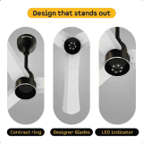 Atomberg Renesa Halo Smart BLDC Ceiling Fan | 900mm | 5 star | White & Black