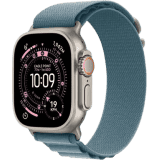 Apple Watch Ultra 3 | GPS + Cellular | 49mm | Titanium Case Light Blue Alpine Loop | Medium | Light Blue Strap | MEWM4HN/A