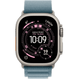 Apple Watch Ultra 3 | GPS + Cellular | 49mm | Titanium Case Light Blue Alpine Loop | Medium | Light Blue Strap | MEWM4HN/A
