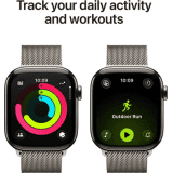 Apple Watch Series 11 | GPS + Cellular | 42mm | Natural Titanium Case Natural Milanese Loop | MF8P4HN/A