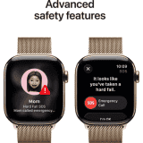 Apple Watch Series 11 | GPS + Cellular | 42mm | Gold Titanium Case Gold Milanese Loop | MF8Y4HN/A