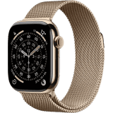 Apple Watch Series 11 | GPS + Cellular | 42mm | Gold Titanium Case Gold Milanese Loop | MF8Y4HN/A