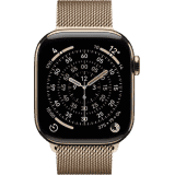 Apple Watch Series 11 | GPS + Cellular | 42mm | Gold Titanium Case Gold Milanese Loop | MF8Y4HN/A