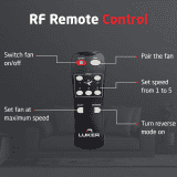 Luker Nano XL 1200mm BLDC Ceiling Fans | 5 star Rated Energy Efficient | Brown