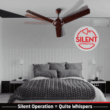 Luker Nano XL 1200mm BLDC Ceiling Fans | 5 star Rated Energy Efficient | Brown