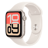 Apple Watch SE 3 | GPS + Cellular | 44 mm | Aluminium Case With Sport Band | S/M | Starlight