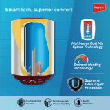 Impex Hypo 10 Storage Water Heater | 10L | 2000 W | Red & White