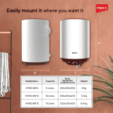 Impex Hypo 10 Storage Water Heater | 10L | 2000 W | Red & White