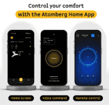 Atomberg Renesa Halo Smart BLDC Ceiling Fan | 900mm | 5 star | White & Black