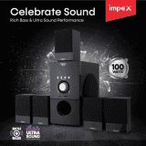 Impex 5.1 Bravo 100 W Multimedia Bluetooth Speaker System | Black