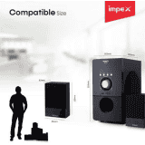 Impex 5.1 Bravo 100 W Multimedia Bluetooth Speaker System | Black
