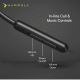 Hapipola Vocal Wireless Neckband | 5 Voice Changing Modes | Black