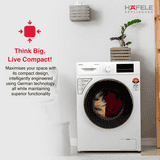 Hafele Fully Automatic Front Load Washing Machine | 9 kg | White | AMARA 9014