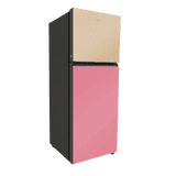 Haier Frost Free Double Door Refrigerator | 328L | 3 Star | Cream Pink Glass | HRF-3783CPG-P
