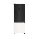 Haier Vogue Bottom Mount Refrigerator | 2 Star | 325L | Black White Glass | HRB-3752KWG-P
