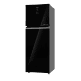 Haier Double Door Refrigerator | 328 Litres | 2 Star | Black Glass | HRF-3782PLKG-P