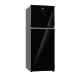 Haier Double Door Refrigerator | 328 Litres | 2 Star | Black Glass | HRF-3782PLKG-P
