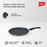 Impex Royal Granite Nonstick Tawa | 28 cm | RTP28G