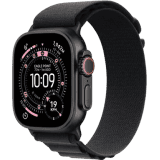 Apple Watch Ultra 3 | GPS + Cellular | 49mm | Black Titanium Case Black Alpine Loop | Large | Black Strap | MF0X4HN/A
