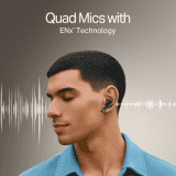 Boat Airdopes 148 Gen 2 Earbuds | ENx Tech | Active Black