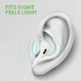 salpido wired Earphones with Mic | EP 13 | Type-C | 10mm Drivers | White