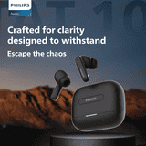 ​PHILIPS True Wireless Earbuds | ANC/ENC |  50H Playtime | Fast Charging | Black | TAT1050BK/94​