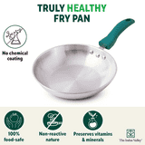 The Indus Valley capsule Stainless Steel Fry Pan | Induction Friendly Frying Pan | 3-Layer Thick Bottom