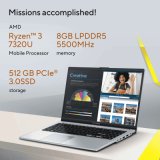 ASUS VivoBook Go 15 Laptop | AMD Ryzen 3 7320U | 8GB | 512GB | Green Grey | E1504FA-BQ2323WS