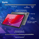 Lenovo Idea Wi-Fi Android Tablet | 8GB | 256GB | Luna Grey | ZAFR0900IN