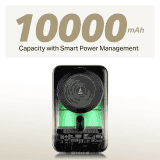 boAt EnergyShroom PB331 Powerbank | 10000mAh Magnetic Wireless 15W Wireless & 22.5W Wired Charging | Ash Black