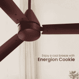 Crompton Energion Cookie BLDC 48 Ceiling Fan | 1200 mm | 5 Star | Brown