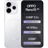 OPPO Reno15 | 5G | 12 GB | 256 GB | Glacier White