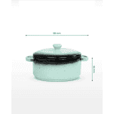 Vola Prisma Fine Porcelain Round Casserole | 12 cm | Mint Green